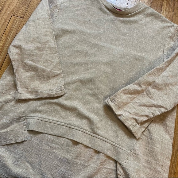 4/$25 Lola Girls Gold Three Quarter Sleeve Blouse Size XXL / 20 Made in Canada - Picture 3 of 5